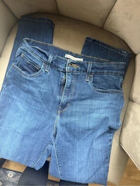 Levi's Women's Blue Denim Overalls Shorts